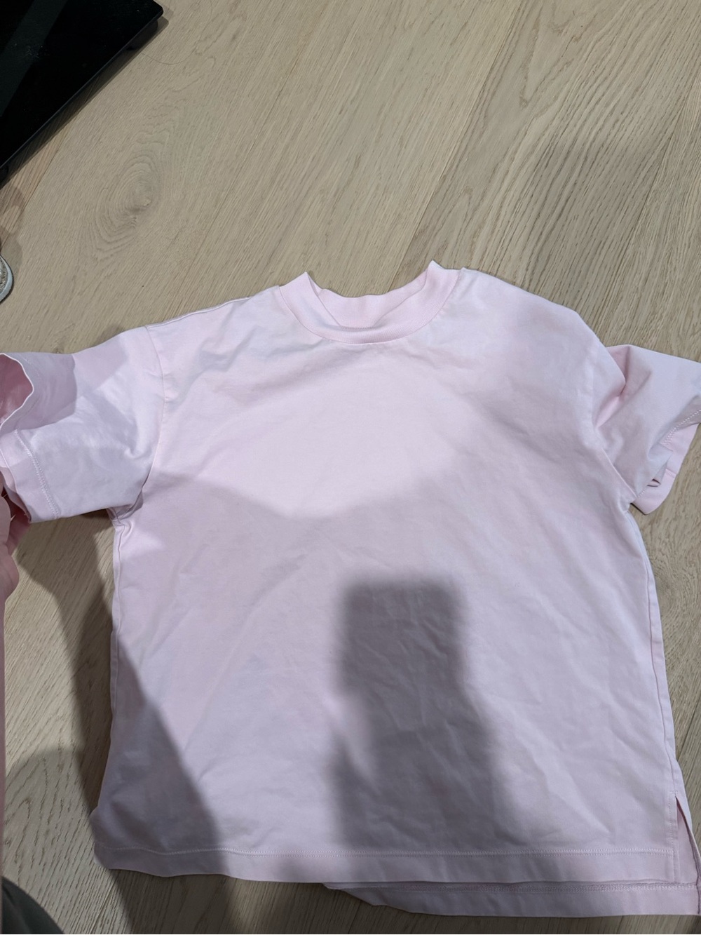 Uniqlo Short Sleeve Crewneck T‑Shirt in Pale Pink